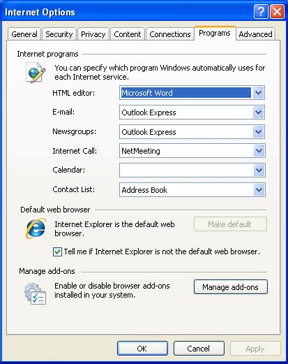 Try to launch internet explorer by clicking on start and click on all program and try to launch internet explorer and check if you're able to launch it. How do I make MS Internet Explorer 7 (IE7) my default ...