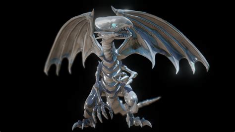 Blue Eyes White Dragon 3d Print Version Buy Royalty Free 3d Model By