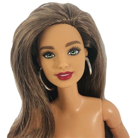 Nude Hybrid Barbie Doll Made To Move Body With Fashionista Head Latino