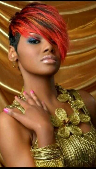 Need ideas for long hairstyles? Short colored hairstyles for black women