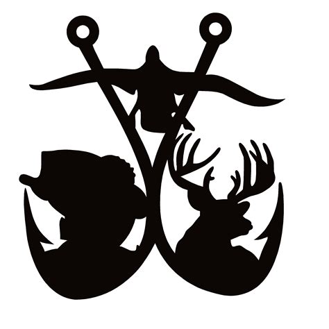 Download Bass Buck Duck Two Hooks Fishing Decal - Bass Buck Duck ...