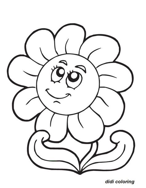 Printable Flower Pictures To Color - Beautiful Flowers