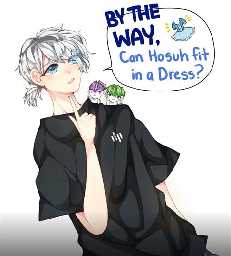 An Anime Character With White Hair And Blue Eyes Wearing A Black Shirt