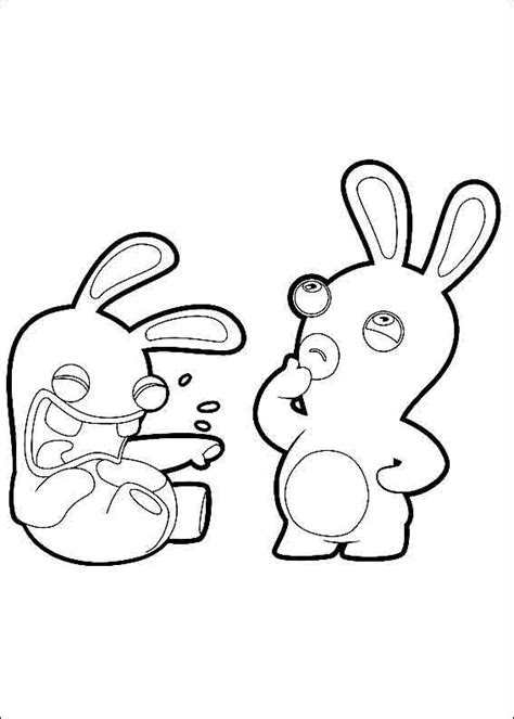 Rabbids Invasion Coloring Pages 8 | Coloring pages for kids | Pinterest