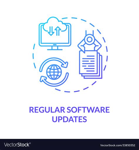 Regular Software Updates Concept Icon Royalty Free Vector