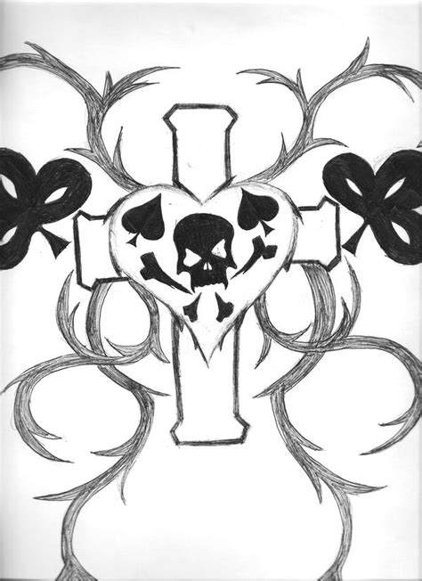 Skull And Heart Tattoo By Theman16 On Deviantart