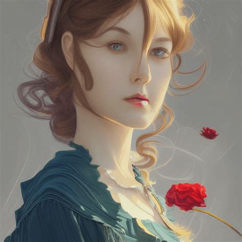 Alice In Wonderland Portrait · Creative Fabrica