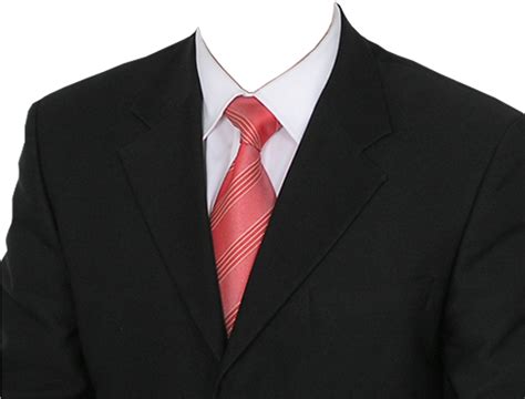 Download Transparent Lounge Black Suit And Red Tie Suit Tie Mens Png