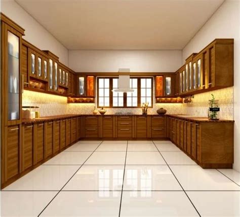 Wooden Modern 3d Teak Wood Kitchen Cabinets Wall Mounted At Rs 2200sq