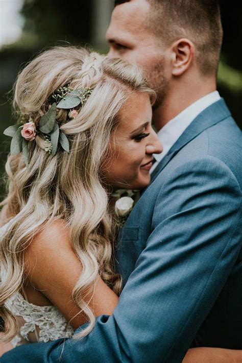 18 Gorgeous Wedding Hairstyles With Flower Crown Oh Best