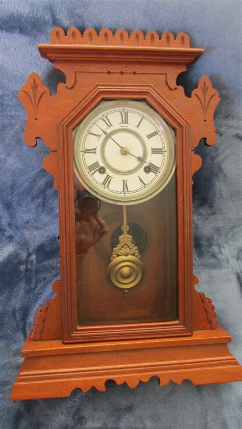 Ansonia 8 Day Clock Patented June 18 1882 Ansonia Clock Co New York 5 14 Ebay