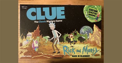 Clue Rick And Morty Back In Blackout Board Game Boardgamegeek