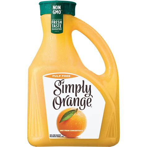 Simply Orange Pulp Free Orange Juice Liters Walmart Com