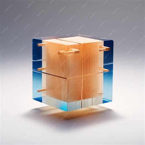 Premium AI Image | Artistry Unveiled Intriguing Intersection of Glass