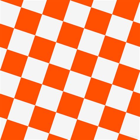 White Smoke And International Orange Checkers Chequered Checkered