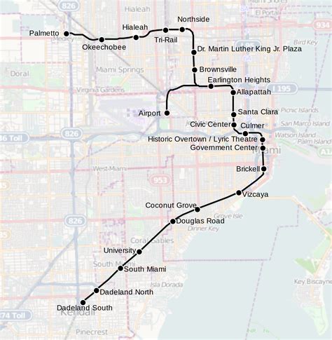 Metrorail Miami — Map Lines Route Hours Tickets