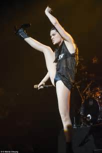 Jessie J Flashes Her Derriere As She Performs In Sheer T Shirt And