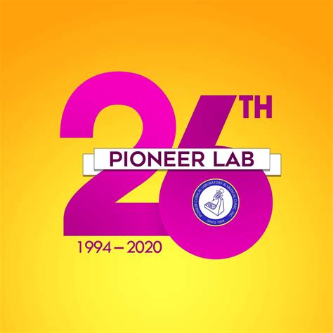 pioneer lab s 26th anniversary logo pioneer clinical laboratory and medical clinic inc