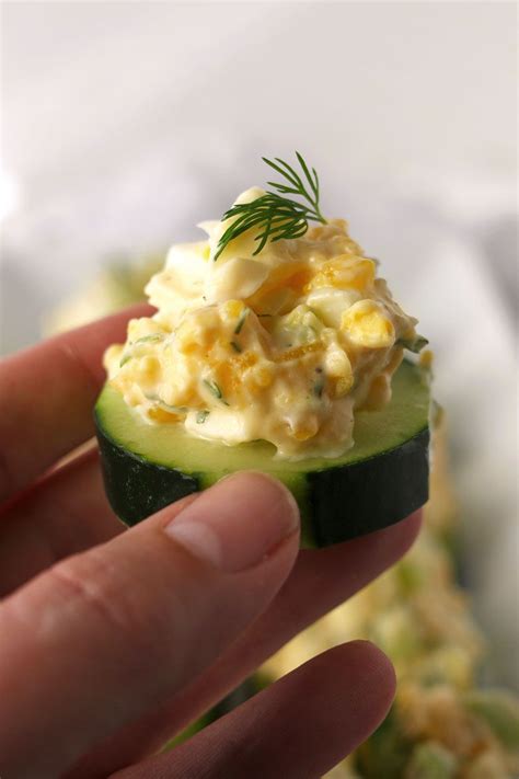 I believe you can live a completely satisfying life without dairy, and i. egg salad cucumber canapé recipe | Canapes recipes ...