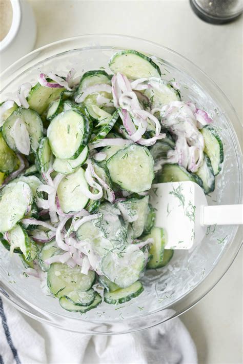 Gurkensalat Mit Sauerrahm Dill Dressing Sukabumi