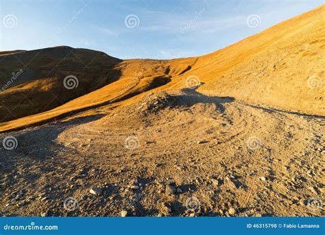 Mountain Road Curve At Sunset Stock Photo Image Of Alps Hairpin