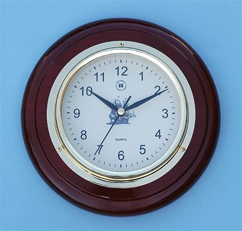 Wood wall base china door manufacturers wall panel decoration waterproof wall order: Wall Clock on Cherry Wood Base