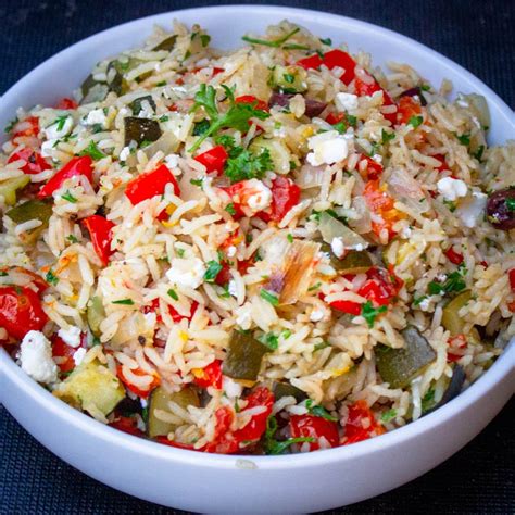 Mediterranean Rice Recipe With Vegetables Baked Two Kooks In The
