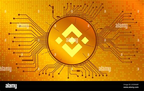 Binance Coin Cryptocurrency Token Symbol Bnb Coin Icon In Circle With