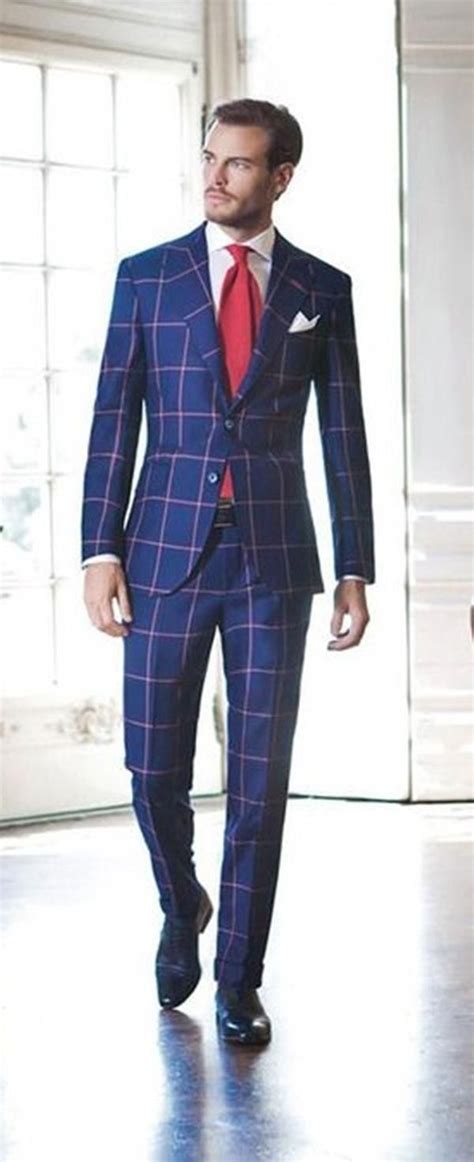 Best Tailored Checkered Suits Men Menssuits Checkered Suit Plaid