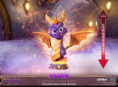 Spyro The Dragon Spyro Grand Scale Bust Exclusive Open Wing