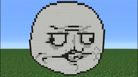 Minecraft Tutorial How To Make A Me Gusta Face Meme Youtube