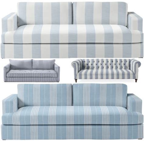 Striped Sofa Ideas For A Coastal Nautical And Beach Style Living Room
