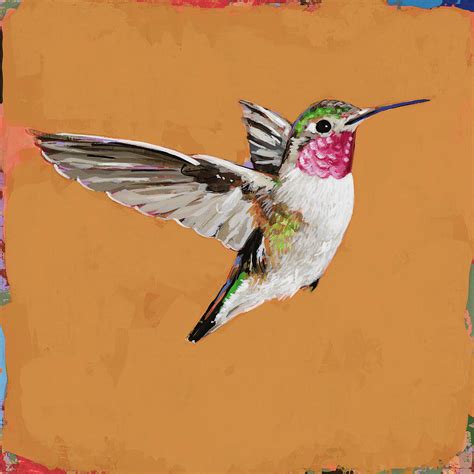 Not with idea of necessarily shooting. Hummingbird #33 Painting by David Palmer