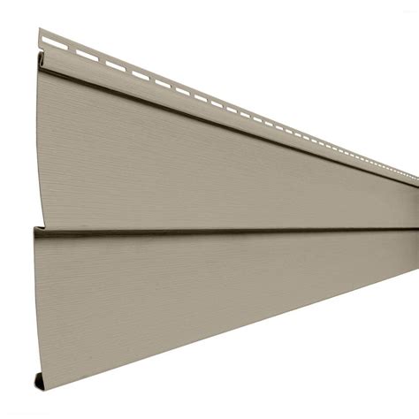 Ply Gem Double 5 In X 144 In Khaki Lap Vinyl Siding PC50N4H The