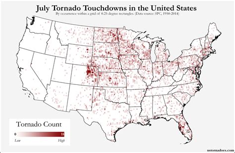 Heres Where Tornadoes Typically Form In July Across The United States