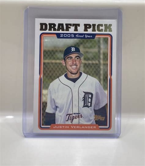 Topps Justin Verlander Rookie Baseball Card Gem Mint Rare Ebay
