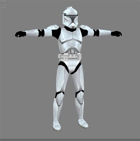 Star Wars Clone Trooper Phase 3d Model Ph