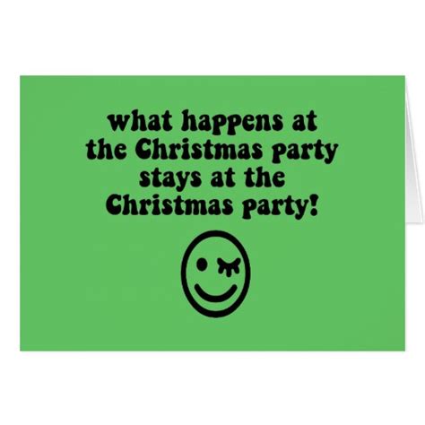 Funny Christmas Party Greeting Card Zazzle
