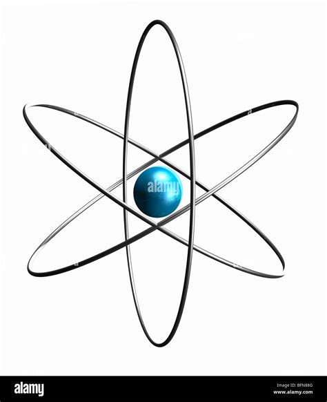 Illustration Of An Atom Stock Photo Alamy