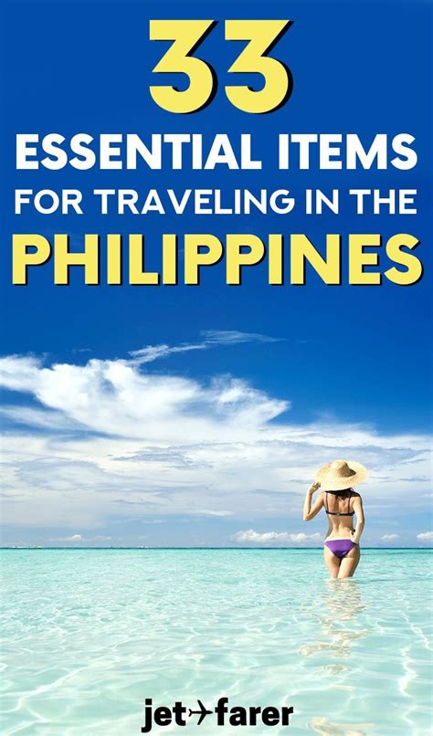 The Ultimate Philippines Packing List 33 Essential Items For Philippines Travel Philippines