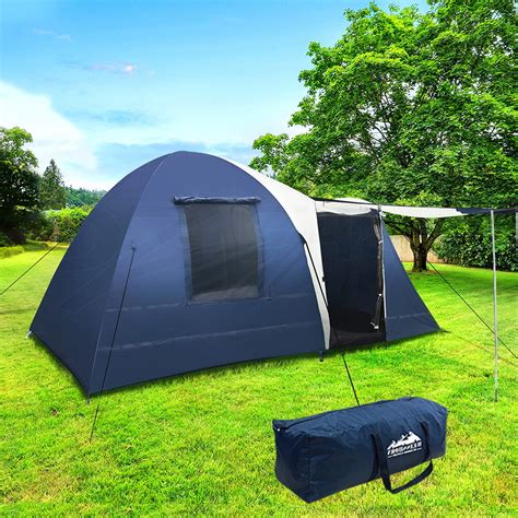 Read honest and unbiased product reviews from our users. Weisshorn 8 Person Canvas Dome Camping Tent - Navy & Grey
