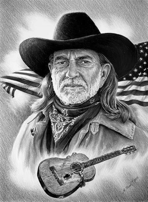 Actually almost every great artist, such as michaelangelo, rembrandt, van gogh and picasso, drew some sketches in pencil. Willie Nelson | Willie nelson, Celebrity art portraits ...