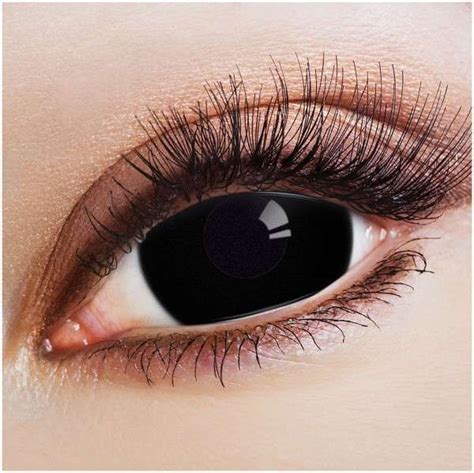 Mini Sclera Black 17mm Cat Eye Contacts Eye Art Contact Lenses
