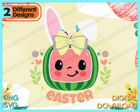 Cocomelon Easter Image Bundle of High Resolution PNG & SVG | Etsy Ireland