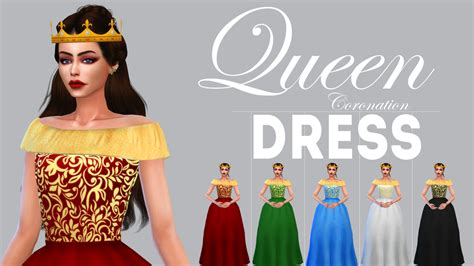 Sims 4 Queen Dress Cc