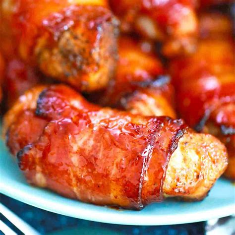 Air Fryer Bacon Wrapped Chicken Tenders 30 Minutes Meals
