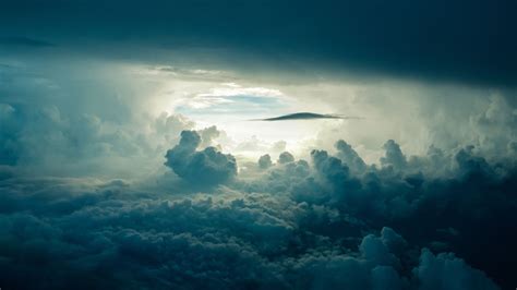 Desktop Wallpaper Above Sky Clouds Nature 4k Hd Image Picture