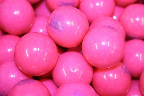 Bayside Candy Gumballs Original Pink Dubble Bubble Flavor Gum 25mm Or 1