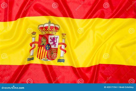 Flag Of Spain Spanish Stock Photo Image Of Textured 43517194