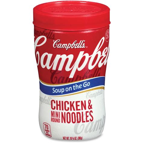 Office Snax Campbell S Microwaveable Soup At Hand Chicken Mini